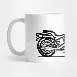 VT600C Shadow VLX Motorcycle Sketch Art Mug